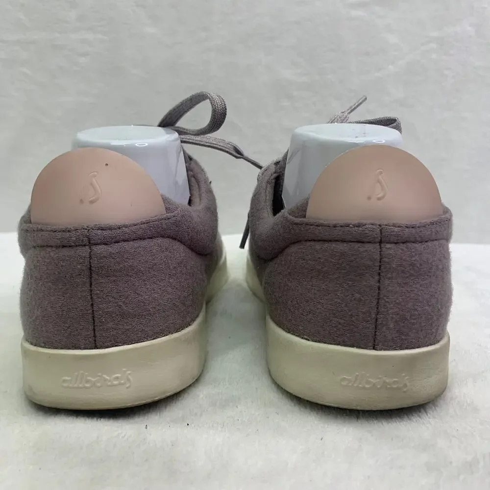Allbirds M9 Wool Tree Piper Sneakers Hazy Mauve Blizzard Athletic Shoes Lace Up